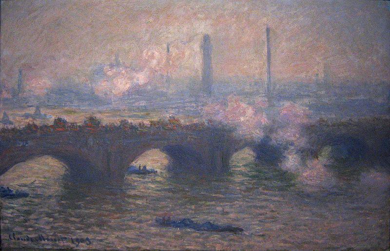 Claude Monet Waterloo Bridge, Gray Day